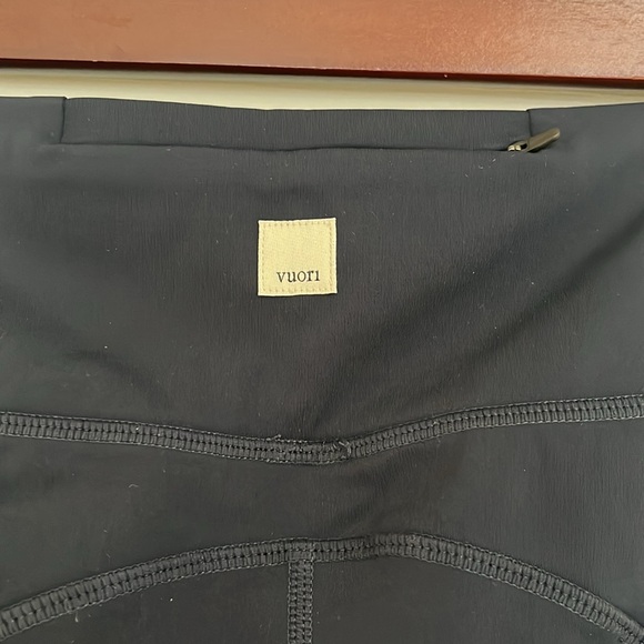 Vuori Women Ink Stride Performance Leggings 7/8 Length Stretch Side Pockets - Picture 10 of 13